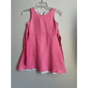 Florence Eiseman Girls Pink Cotton Dress Size 8 Girls Sleeveless‎ Party Easter
